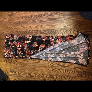 Long floral skirt